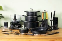 Swiss Pro+ - SWP41D22 - Pannenset 41 Delig - Foodprocessor - Messenblok 8 Delig - Kookgerei Set Met Houder 7 Delig - Starters Pakket - 2022 Serie - Limited Edition -uitzet -Pannen Verkoop 1200x799 57