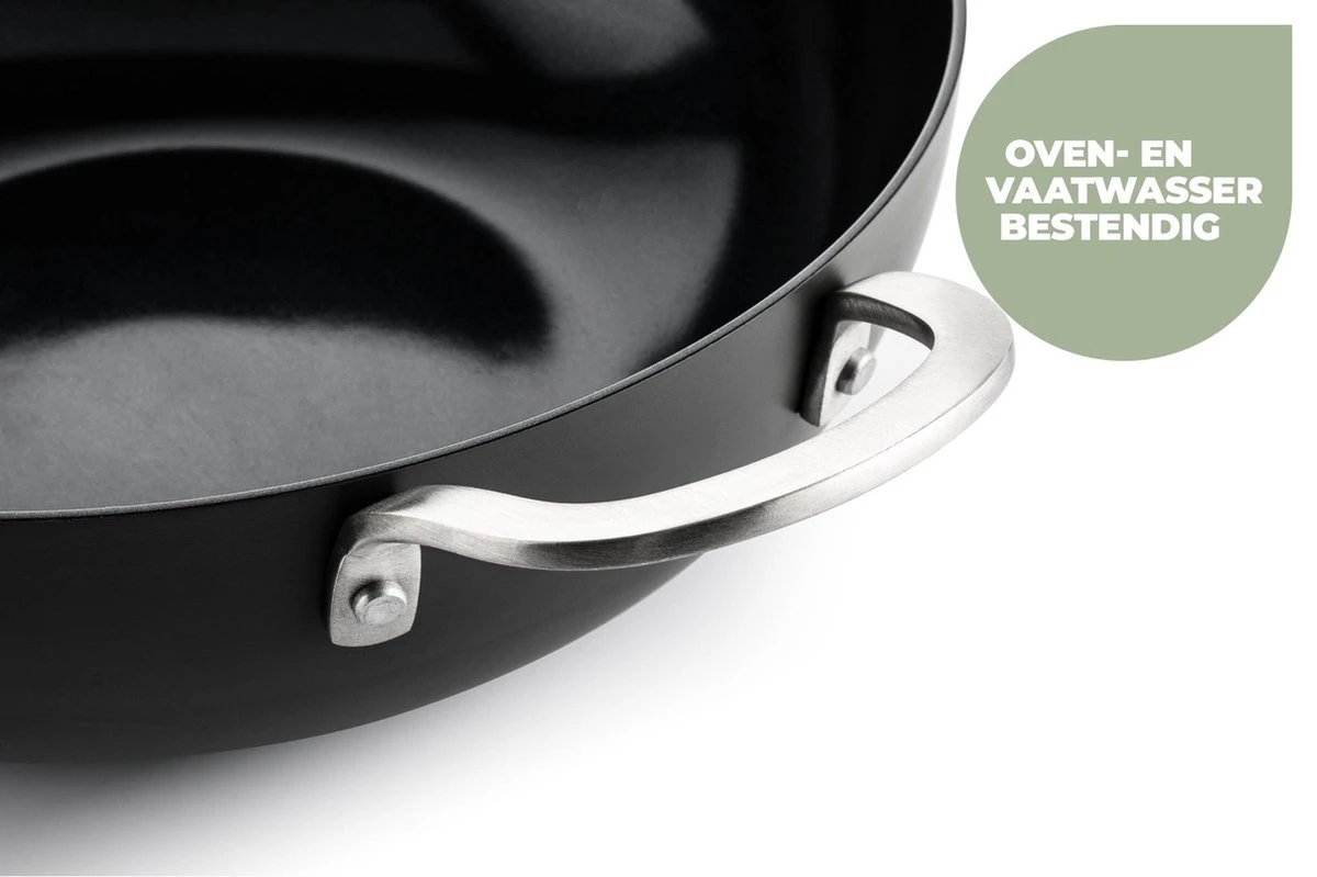 ISENVI Murray Keramische Kookpan 24 CM - RVS Greep 7 ISENVI Murray Keramische Kookpan 24 CM - RVS Greep - Afbeelding 7