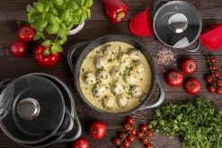 Smile - 8 Delige Pannenset - Antiaanbaklaag - Vaatwasser Bestendig - Geschikt Voor Iedere Kookplaat - MGK-18 - Zwart 16 Smile - 8 Delige Pannenset - Antiaanbaklaag - Vaatwasser Bestendig - Geschikt Voor Iedere Kookplaat - MGK-18 - Zwart -Pannen Verkoop 1200x800 58