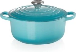 Le Creuset Braadpan Signature Caribbean Blue - ø 20 Cm / 2.4 Liter -Pannen Verkoop 1200x825 1