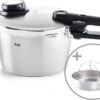 Fissler Vitavit Premium 2022 - Snelkookpan - 6 Liter - Met Stoominzet