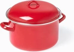 Stamppot / Soeppan, ø24cm, Rood Emaille, Voccelli