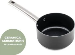 ISENVI Murray Keramische Sauspan 16 CM - RVS Greep 13 ISENVI Murray Keramische Sauspan 16 CM - RVS Greep -Pannen Verkoop 1200x873