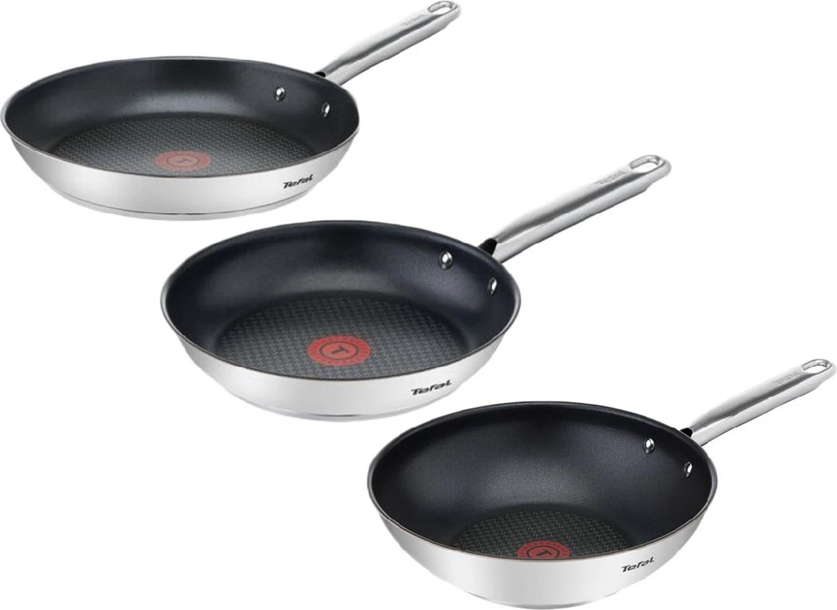 Tefal Ultimum - Pannenset - 3 Stuks | Koekenpan 24cm | Koekenpan 28cm | Wokpan 28cm | INDUCTIE - PFAS-vrij 7 Tefal Ultimum - Pannenset - 3 Stuks | Koekenpan 24cm | Koekenpan 28cm | Wokpan 28cm | INDUCTIE - PFAS-vrij - Afbeelding 7