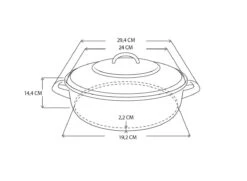 BK Fortalit Braadpan Ø 24 Cm / 2,5L - Emaille - Inductie -Pannen Verkoop 1200x881 3