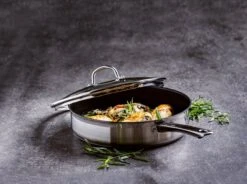 BK Allround Hapjespan Ø 28 Cm - Met Glazen Deksel - Inductie - PFAS-vrij