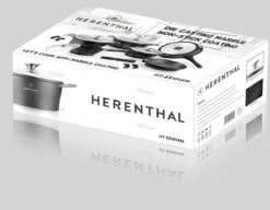 Herenthal Luxe Pannenset - 14-delig - Glazen Deksel - Inductie - Marmeren Coating - PFAS-vrij - Zwart - ES1014M -Pannen Verkoop 1200x934 7