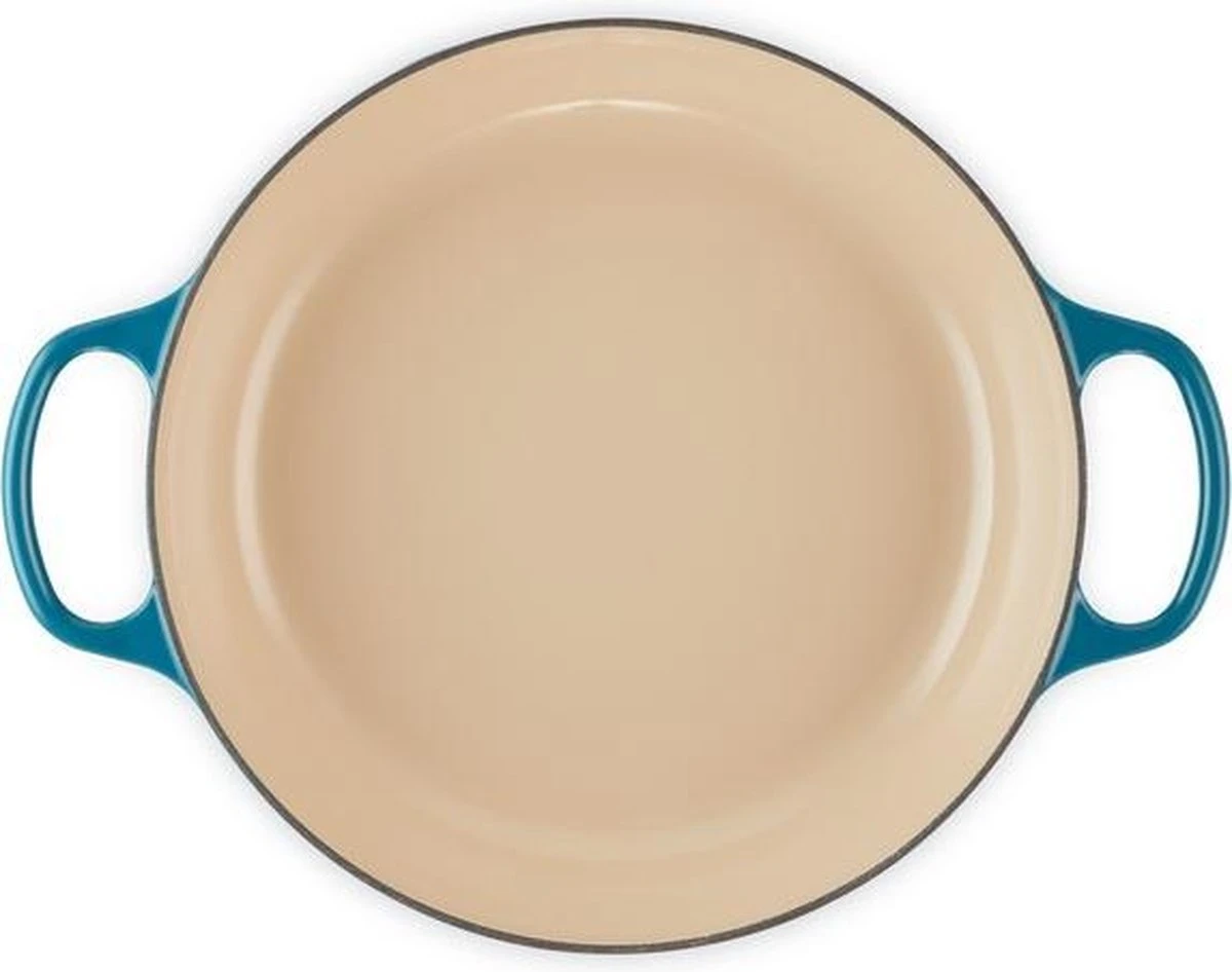 Le Creuset Braadpan Campagnard Signature Deep Teal - ø 30 Cm / 3.5 Liter 2 Le Creuset Braadpan Campagnard Signature Deep Teal - ø 30 Cm / 3.5 Liter - Afbeelding 2