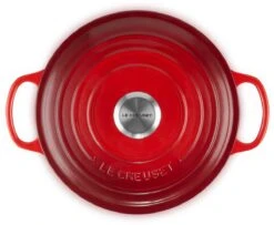 Le Creuset - Gietijzeren - Lage Braadpan - 24cm - Kersenrood 22 Le Creuset - Gietijzeren - Lage Braadpan - 24cm - Kersenrood -Pannen Verkoop 1200x988