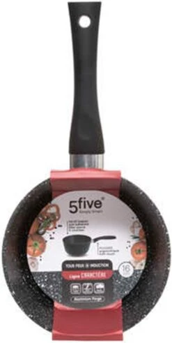 5Five - Steelpan/sauspan - Alle Kookplaten Geschikt - Zwart - D16 Cm -Pannen Verkoop 604x1200