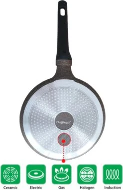 Cheffinger Pannenkoekenpan - Antiaanbaklaag - Krasbestendig - 28cm -Pannen Verkoop 778x1200